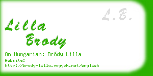 lilla brody business card